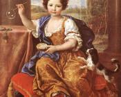 皮埃尔 明雅尔 : Girl Blowing Soap Bubbles